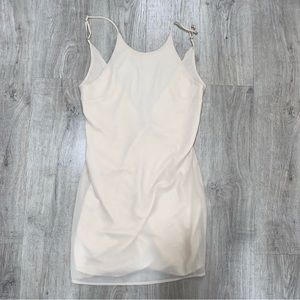 Naked zebra Cream Mini Dress Size Small